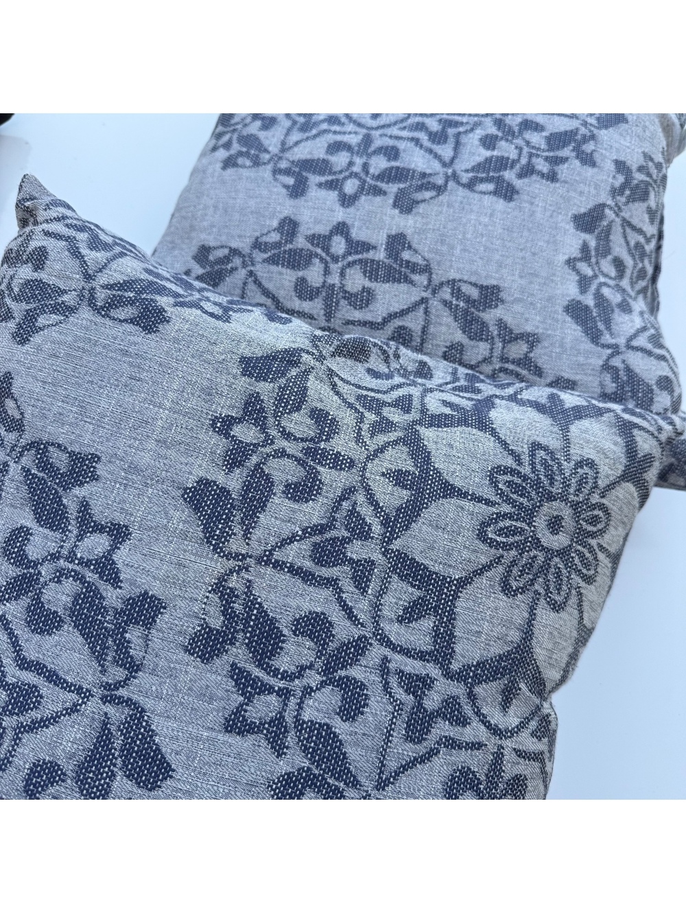 Huntington Home Gray Floral Decorative Throw Pillows Set of 2